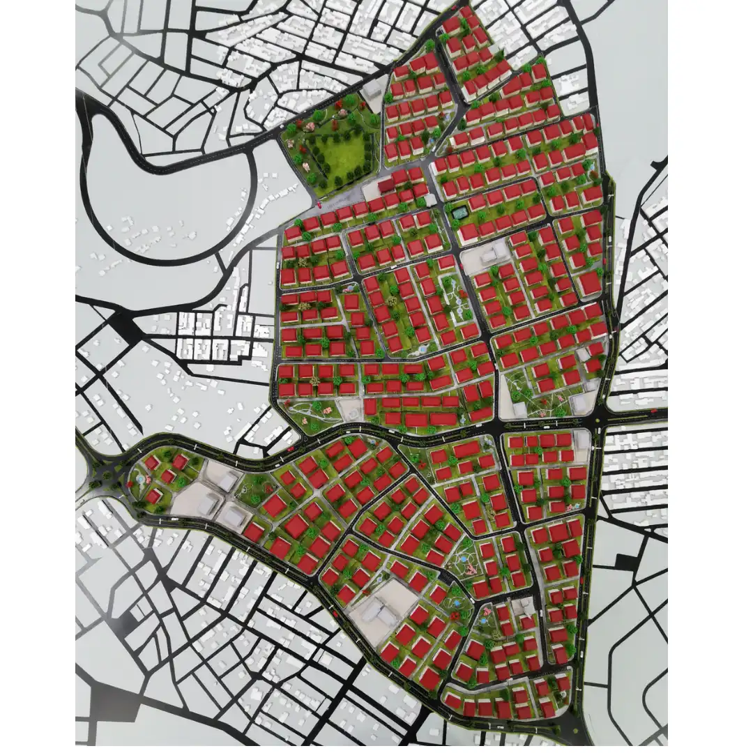 Modell der Stadtplanung