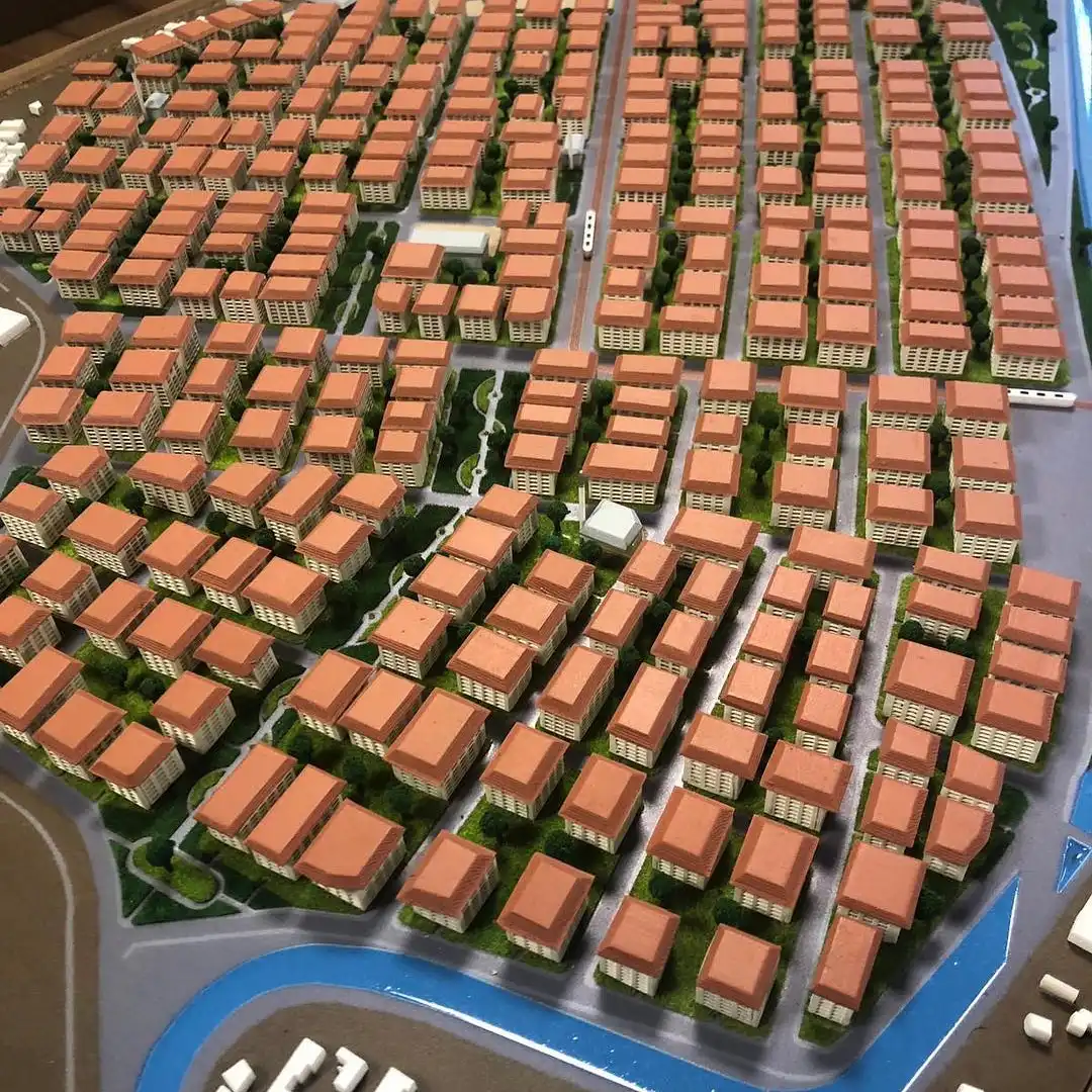 Modell der Stadtplanung-2