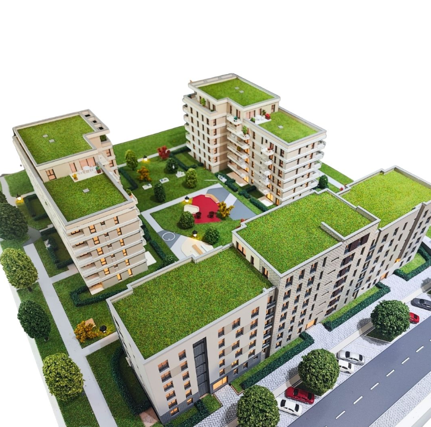 Instone - Detailliertes Architekturmodell für ein neues Projekt in Frankfurt