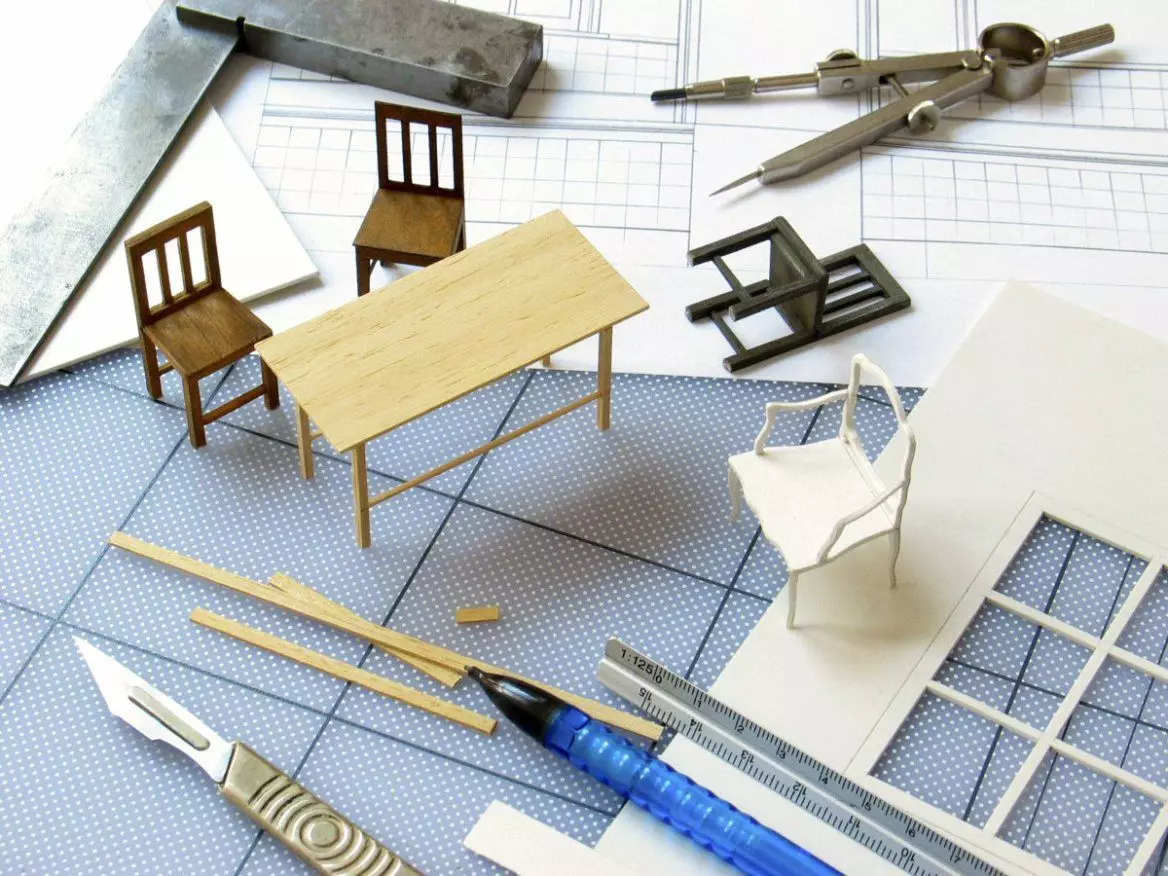 Miniaturbau-Modell