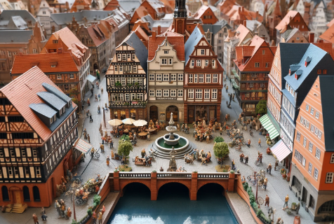 Detailliertes architektonisches Modell von Ari Modellbau in Lüneburg.