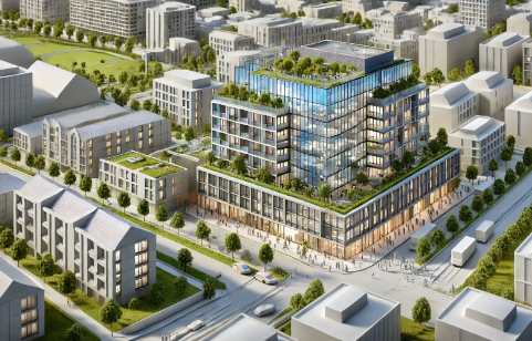 Detailliertes architektonisches Modell, erstellt von Ari Modellbau in Erfurt.
