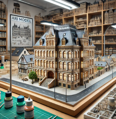  Detailliertes architektonisches Modell, erstellt von Ari Modellbau in Remscheid.