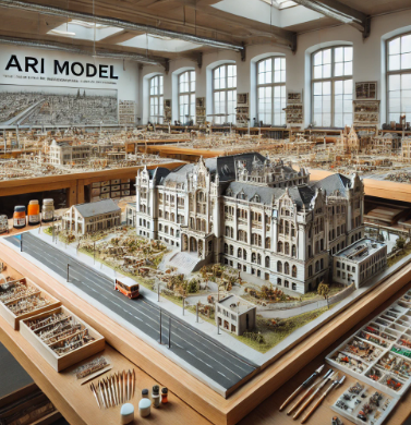 Detailliertes architektonisches Modell von Ari Modellbau in Flensburg.