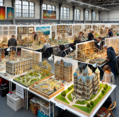 Messe Köln Modellbau zeigt detaillierte und kunstvolle Modelle.