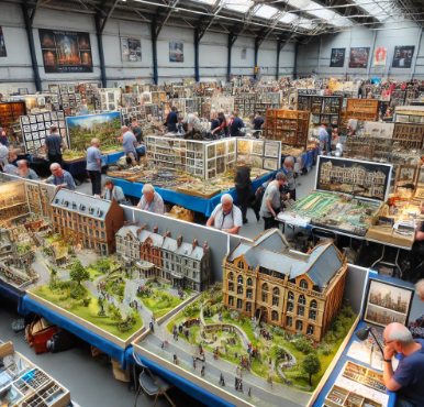 Messe Frankfurt am Main Modellbau zeigt detaillierte und kunstvolle Modelle.