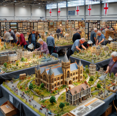 Messe Düsseldorf Modellbau zeigt detaillierte und kunstvolle Modelle.