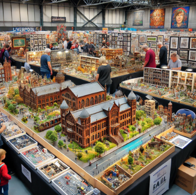 Detaillierte Modelle auf der Messe Gelsenkirchen Modellbau ausgestellt.