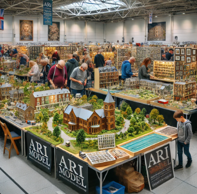 Ausstellungsstücke auf der Messe Kiel Modellbau mit den neuesten Kreationen von Ari Modellbau.