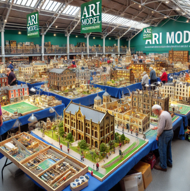 Messe Halle Modellbau mit den beeindruckenden Designs von Ari Modellbau.
