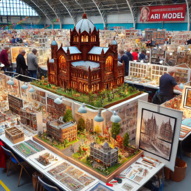 Ausstellung von detaillierten Modellen von Ari Modellbau auf der Messe Mainz Modellbau.
