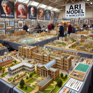 Detaillierte Modelle von Ari Modellbau auf der Messe Darmstadt Modellbau ausgestellt.