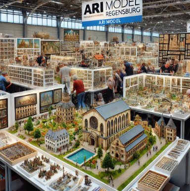 Exquisite Modelle von Ari Modellbau auf der Messe Regensburg Modellbau ausgestellt.
