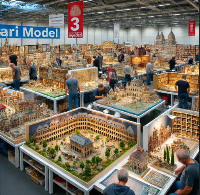 Detaillierte Modelle von Ari Modellbau auf der Messe Ingolstadt Modellbau.
