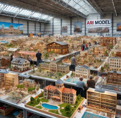 Detaillierte Modelle, präsentiert von Ari Modellbau auf der Messe Würzburg Modellbau.