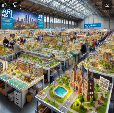 Detaillierte Modelle von Ari Modellbau auf der Messe Wolfsburg Modellbau ausgestellt.