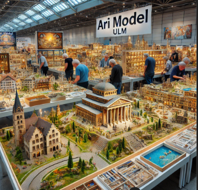 Detaillierte Modelle von Ari Modellbau auf der Messe Ulm Modellbau ausgestellt.