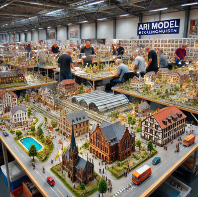 Die detailreichen Modelle von Ari Modellbau auf der Messe Recklinghausen Modellbau ausgestellt.