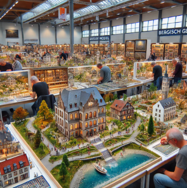 Detailreiche Modelle von Ari Modellbau auf der Messe Bergisch Gladbach Modellbau ausgestellt.