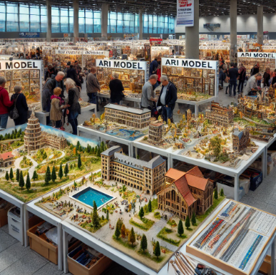 Detaillierte Modelle von Ari Modellbau auf der Messe Jena Modellbau.