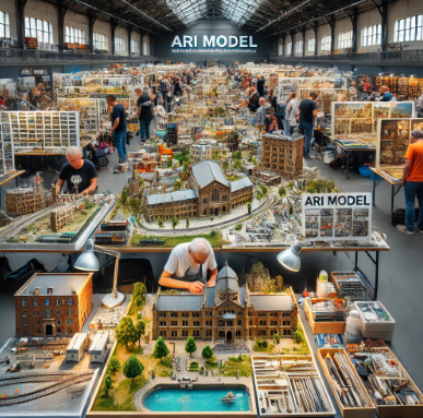 Detaillierte Modelle von Ari Modellbau auf der Messe Remscheid Modellbau.