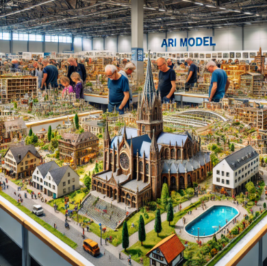 Detaillierte Modelle von Ari Modellbau auf der Messe Siegen Modellbau ausgestellt.