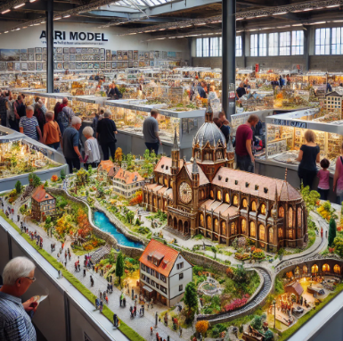 Detaillierte Modelle von Ari Modellbau auf der Messe Hildesheim Modellbau.