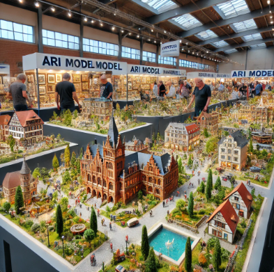 Detaillierte Modelle von Ari Modellbau auf der Messe Cottbus Modellbau ausgestellt.