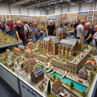 Detaillierte Modelle von Ari Modellbau auf der Messe Esslingen am Neckar Modellbau.
