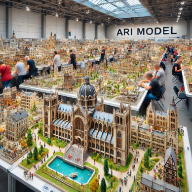 Detaillierte Modelle von Ari Modellbau auf der Messe Marl Modellbau.