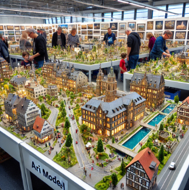 Detaillierte Modellbau-Ausstellung von Ari Modellbau auf der Messe Tübingen Modellbau.