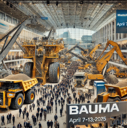  Erleben Sie modernste Bau- und Bergbaumaschinen auf der Bauma in München, vom 7. bis 13. April 2025.