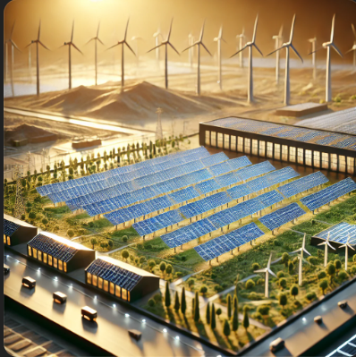Ein hochwertiges Solarkraftwerksmodell von Ari Modellbau: Perfekte Miniaturdarstellung für nachhaltige Energieprojekte.