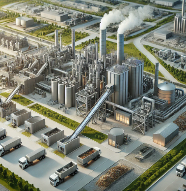 Das Abfall-zu-Energie-Umwandlungsanlagenmodell von Ari Modellbau, das den Prozess der Umwandlung von Abfällen in erneuerbare Energie zeigt. Dieses Modell hilft, die Integration der Abfallwirtschaft mit der Energieproduktion zu visualisieren und ist e