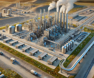Ein detailliertes Modell zur CO₂-Abscheidung und -Speicherung von Ari Modellbau, das die Technologien zur CO₂-Abscheidung, den Transport und die sichere Untergrundlagerung zeigt. Perfekt für technische Demonstrationen, Bildungsprojekte und nachhaltig