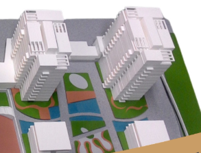 Ein hochpräzises Architekturmodell von ARI Model, das ein industrielles Energiemanagementsystem zur Optimierung des Energieverbrauchs und der betrieblichen Effizienz zeigt. Dieses interaktive und detaillierte Modell veranschaulicht intelligente Netze