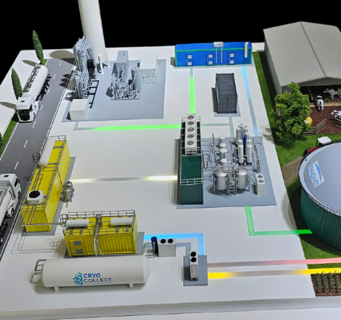 Ein hochdetailliertes Architekturmodell, entwickelt von ARI Modellbau, zeigt ein modernes Stadtquartier mit realistischen Gebäuden, präziser Detailarbeit und gestalteten Landschaften. Das hochauflösende Modell dient als zentrales Präsentationswerkzeu