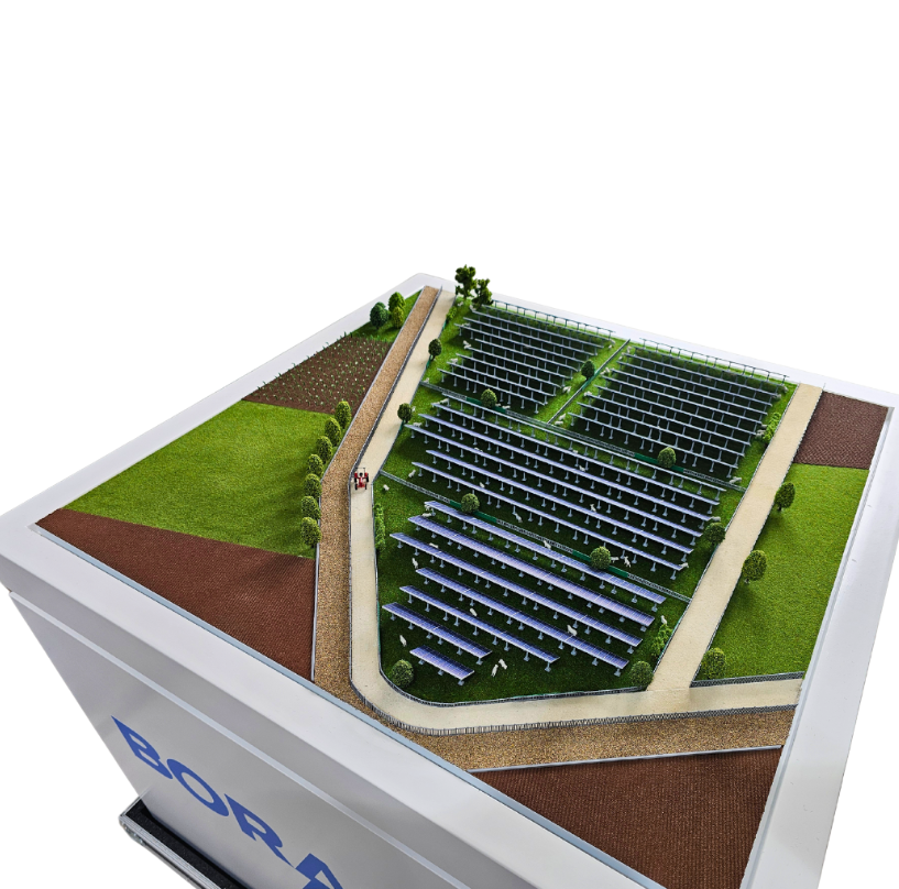 Ein von ARI Modellbau speziell für die Energie & Umwelt Messe entwickeltes Präsentationsmodell. Das Design zeigt eine nachhaltige Energieanlage mit realistischer Topografie, LED-Beleuchtung zur Simulation von Energieflüssen und detailgetreuen Ele