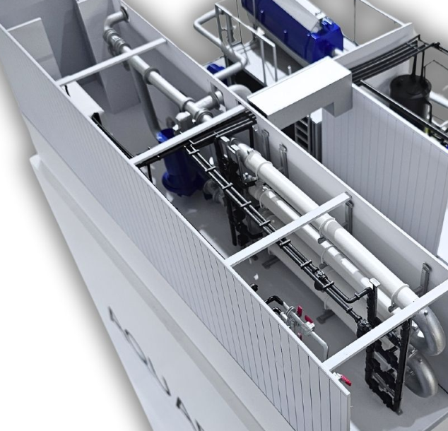 Ein präzisionsgefertigtes, hochdetailliertes Modell von ARI Modellbau, speziell entwickelt für Unternehmen, die auf der Bauma ausstellen. Das maßgeschneiderte Modell kombiniert architektonische Raffinesse mit technischer Expertise, um Projektfähigkei