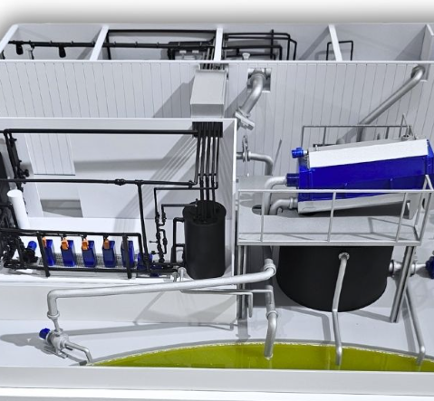 Ein hyperrealistisches, beleuchtetes und animiertes physisches Modell, speziell von ARI Modellbau für Aussteller der Smart Energies Expo entwickelt. Durch präzise Ingenieurskunst auf Luft- und Raumfahrtniveau, dynamische Lichtprogramme und mechanisch