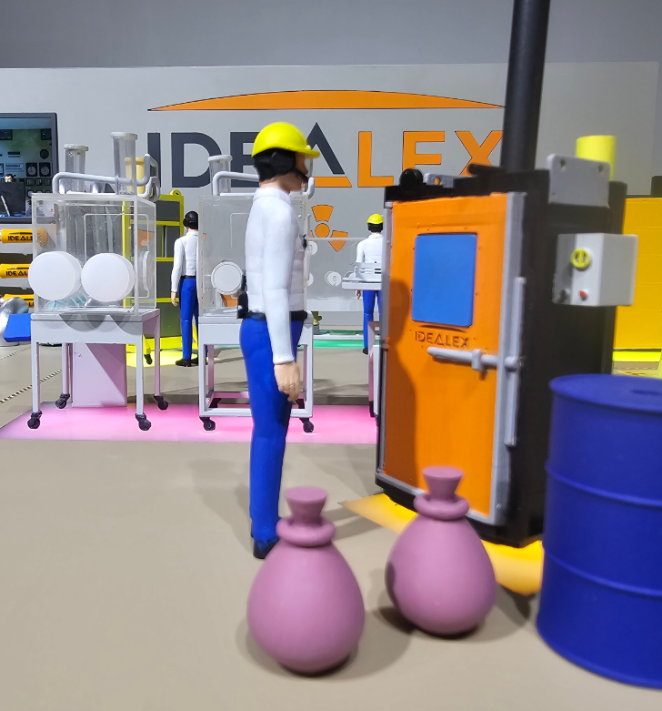 Ein äußerst aufwendig gestaltetes beleuchtetes und animiertes Modell, entwickelt von ARI Modellbau für ein Startup auf der Hannover Messe. Es kombiniert feine Architekturdetails, integrierte Beleuchtung und kinetische Elemente, um Besucher zu begeist