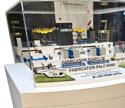 Detaillierte physische Modelle von ARI Modellbau für die Swiss Property Fair, darunter luxuriöse Wohnanlagen, Geschäftsgebäude, gemischt genutzte Stadtzentren, Smart-City-Konzepte und nachhaltige Architekturprojekte. Mit modernsten Techniken wie LED-