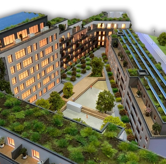 Beleuchtete und animierte Modelle von ARI Modellbau für die EquipHotel, darunter Hotelkomplexe, Wellness- und Spa-Bereiche, Innenarchitektur-Prototypen, Restaurantflächen und nachhaltige Gastgewerbekonzepte. Mit dynamischer Beleuchtung, Animationseff