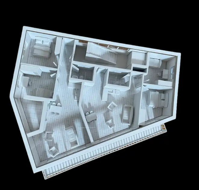 Maßgeschneiderte beleuchtete und animierte Modelle von ARI Modellbau für die Wohn Design Messe, die Interior-Design-Projekte, Möbelinnovationen, nachhaltige Wohnlösungen und moderne Architekturkonzepte präsentieren. Mit präzisen Details, dynamischen 
