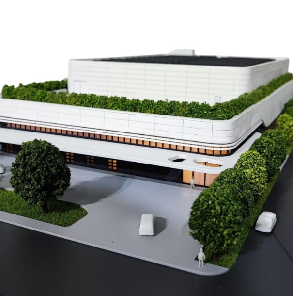 Ein maßgeschneidertes, beleuchtetes und animiertes Architekturmodell von ARI Modellbau für die Design Days, das Innenraumgestaltung mit integrierten Lichtelementen, dynamischen Funktionen und detailgetreuen Oberflächen zeigt und Besuchern den räumlic