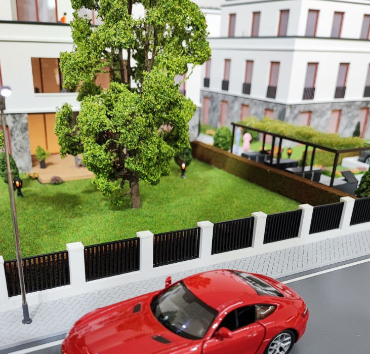 Beleuchtete und animierte Architekturmodelle von ARI Modellbau für Architektur & Wohnen, die Design, Licht und Bewegung harmonisch vereinen. Jedes Modell hebt architektonische Details hervor und schafft ein Erlebnis, das Besucher begeistert und M