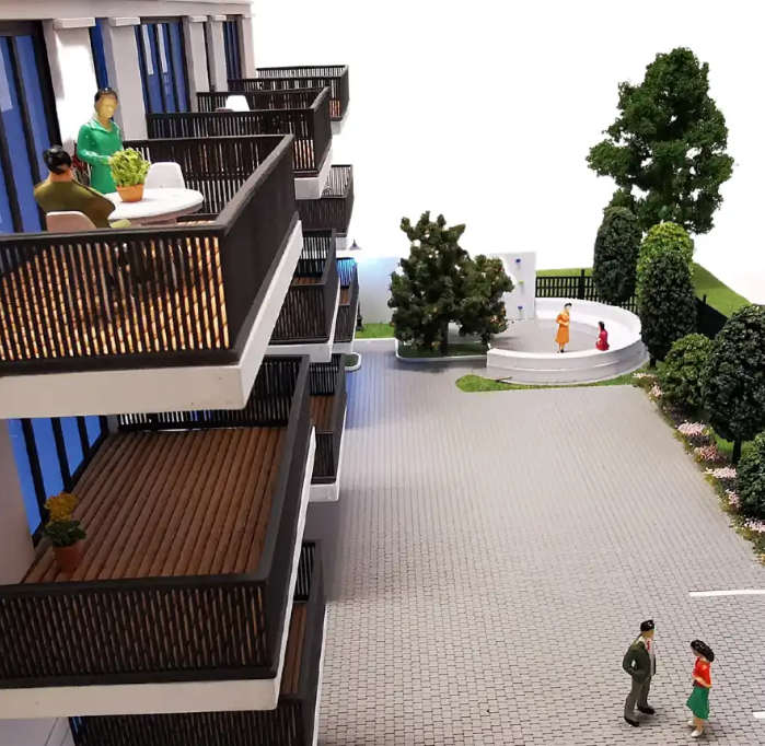 Individuelle Architekturmodelle von ARI Modellbau für Future Living, mit Beleuchtung, Bewegung und präzisen Details. Diese Modelle präsentieren nachhaltige Architektur, Smart-Home-Design und innovative urbane Lebenskonzepte durch interaktive Darstell