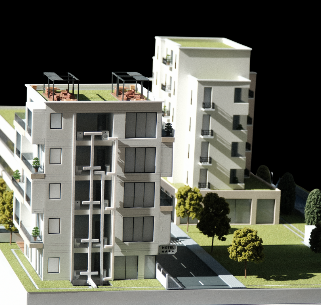 Ein präzise gefertigtes physisches Architekturmodell von ARI Modellbau für die ITB Berlin, das architektonische Genauigkeit, Reisekonzepte und Innenraumgestaltung vereint. Mit detaillierten Lichteffekten und Animationen zieht das Modell Besucher an, 