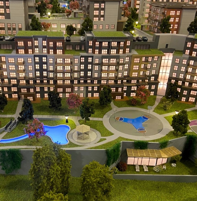 Ein detailliertes beleuchtetes und animiertes Architekturmodell, entwickelt von ARI Modellbau für die Travel Expo, das Designpräzision, realistische Beleuchtung und Bewegung kombiniert. Dieses Modell erhöht die Besucherinteraktion und bringt Tourismu
