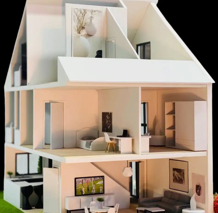 Hochpräzises physisches Modell von ARI Modellbau für die Reisebörse, mit realistischer Oberflächengestaltung, architektonischer Genauigkeit und integrierter Beleuchtung, um Besucher anzuziehen und den visuellen Eindruck Ihres Messestandes zu verstärk